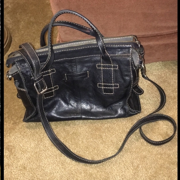 Frye Handbags - Frye Black Leather Crossbody with  Detachable Straps